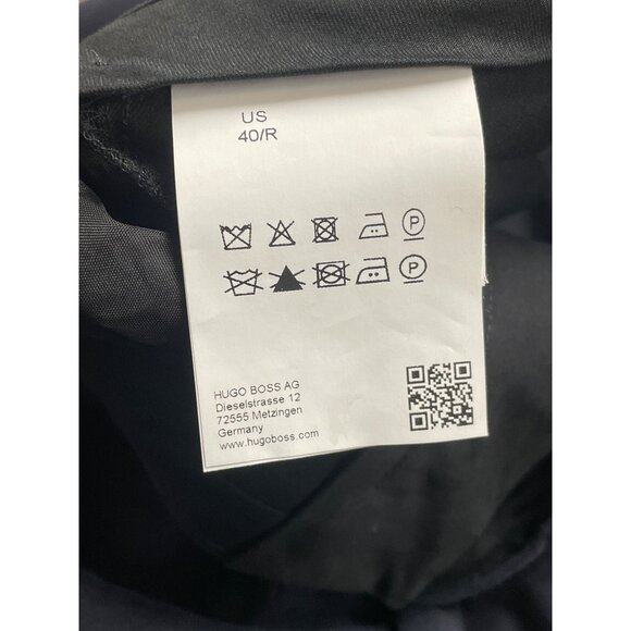 Hugo Boss Mens Navy Dress Pants Size 40R Modern Tailored Fit - New - Picture 8 of 10